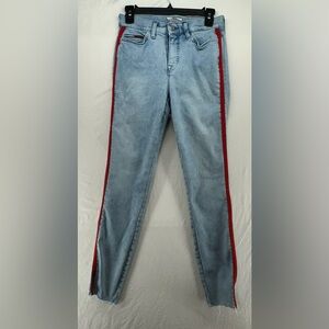 Tommy Hilfiger High Rise Curve Legging Womens Jeans 4 Blue Denim - Flaw